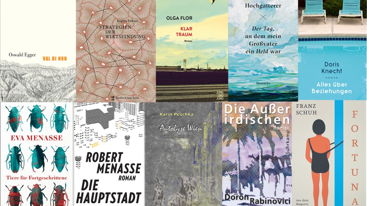 Longlist Österreichischer Buchpreis und Debütpreis